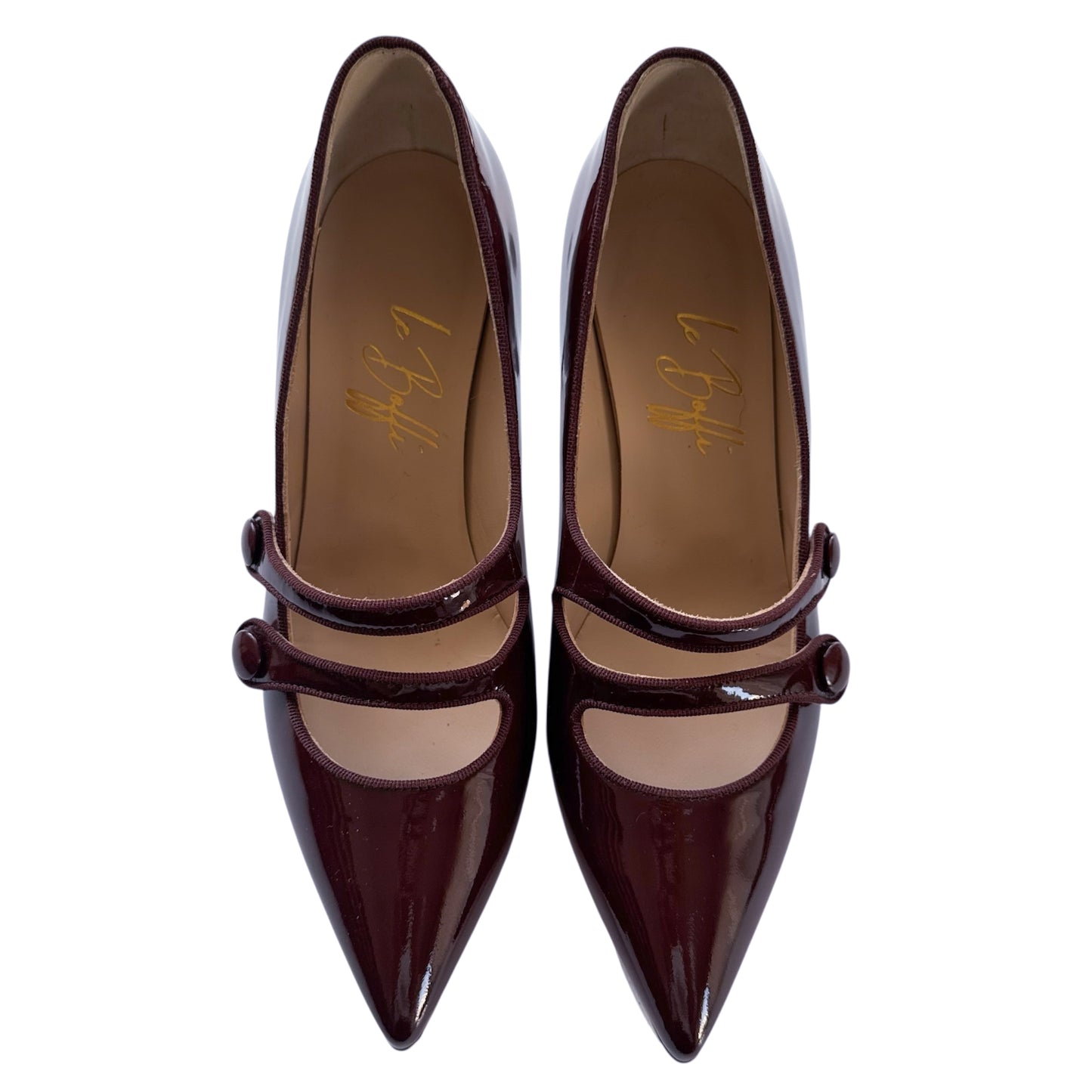 Frida 55 in vernice bordeaux