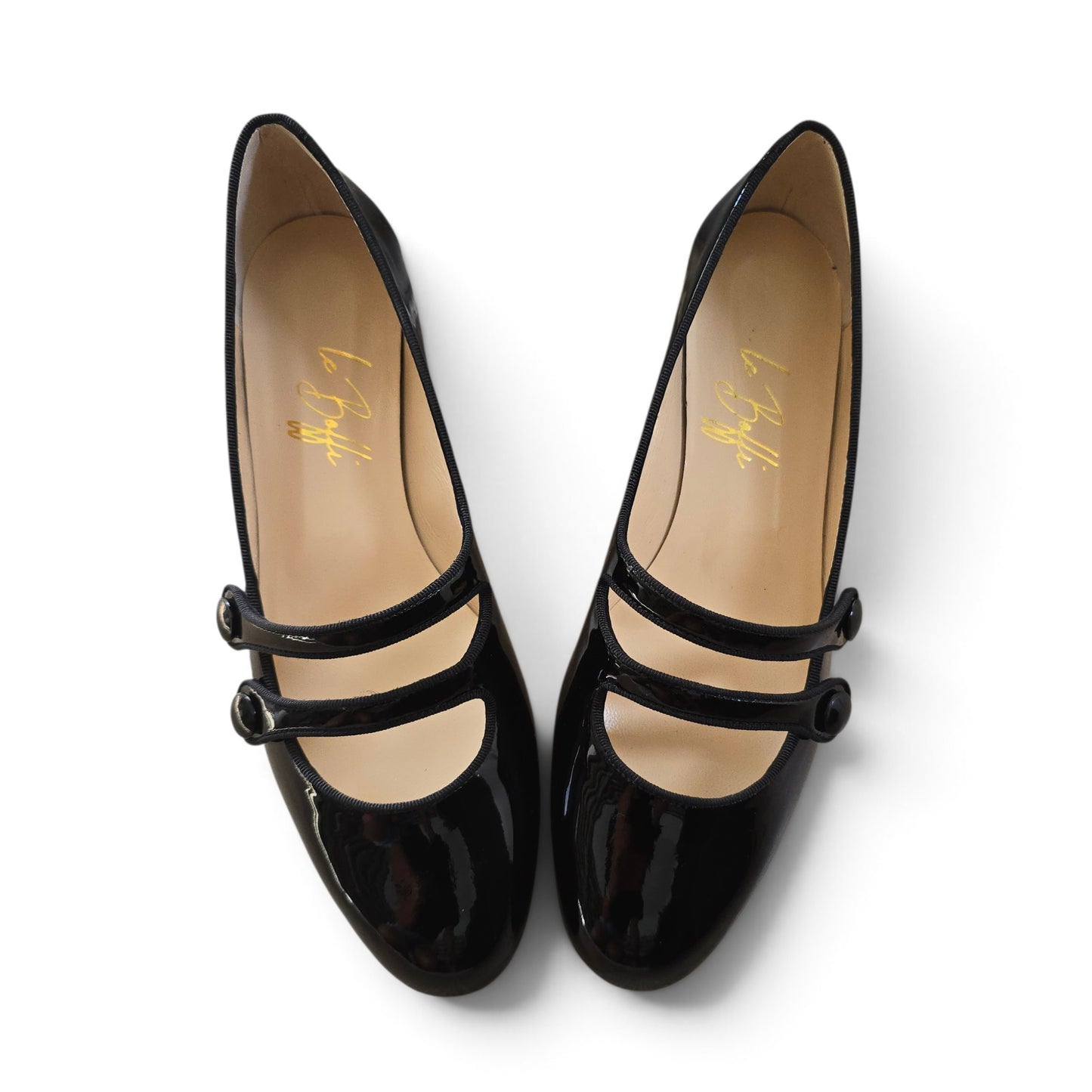 Frida tonda in vernice nera