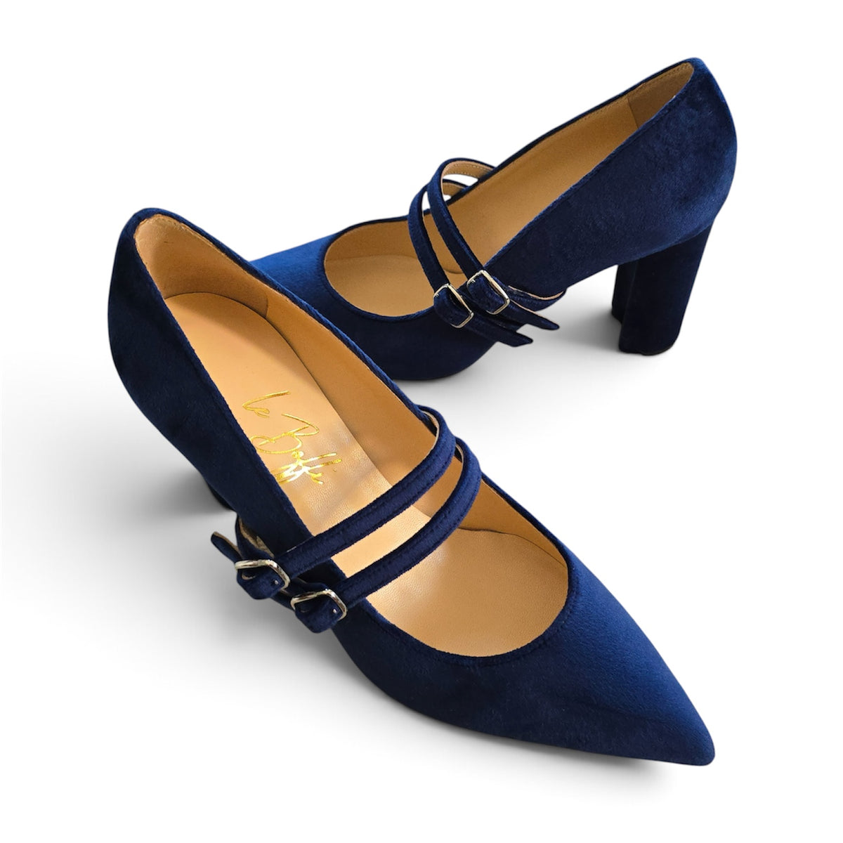 Elisa 85 in velluto blu