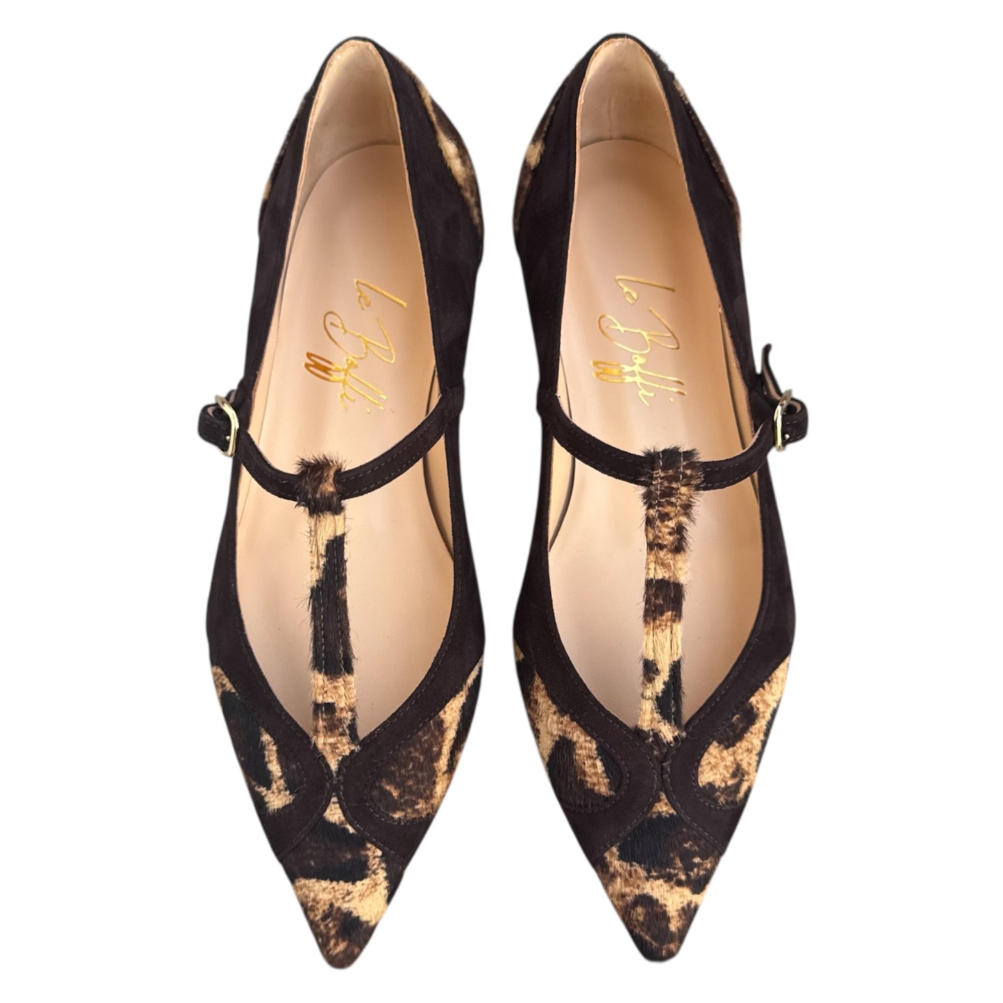 Vittoria in cavallino e camoscio marrone