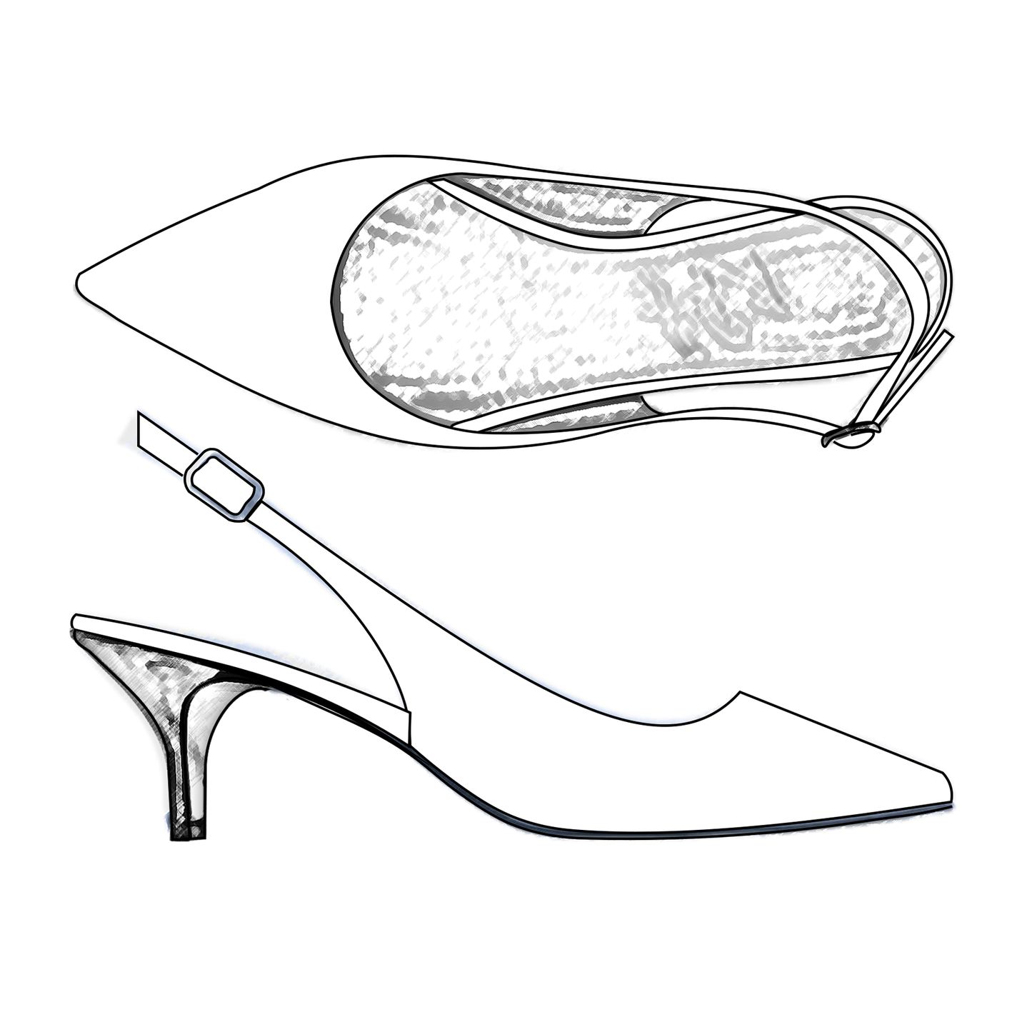 Adele slingback 55 Bride