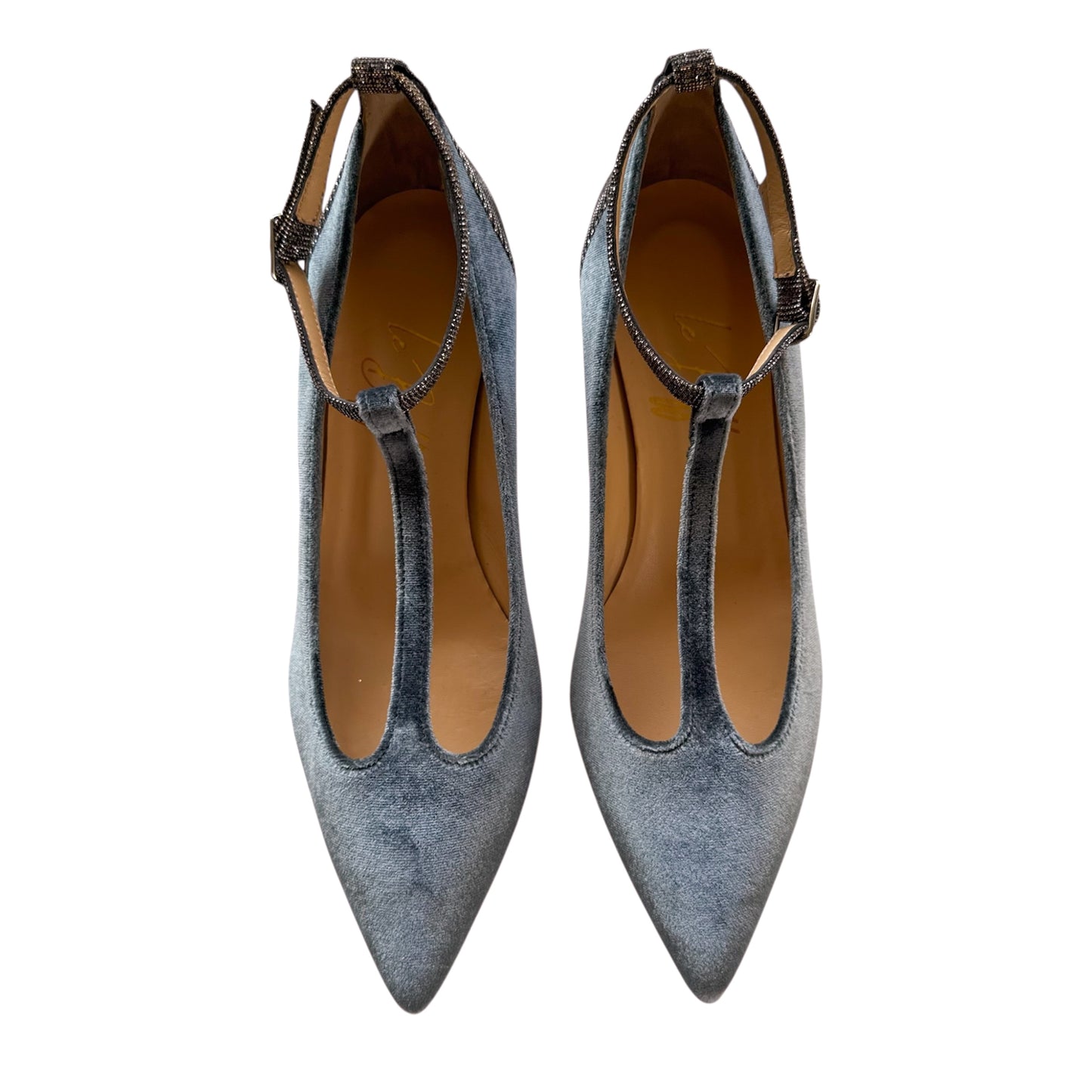 Matilde 55 in velluto e glitter antracite