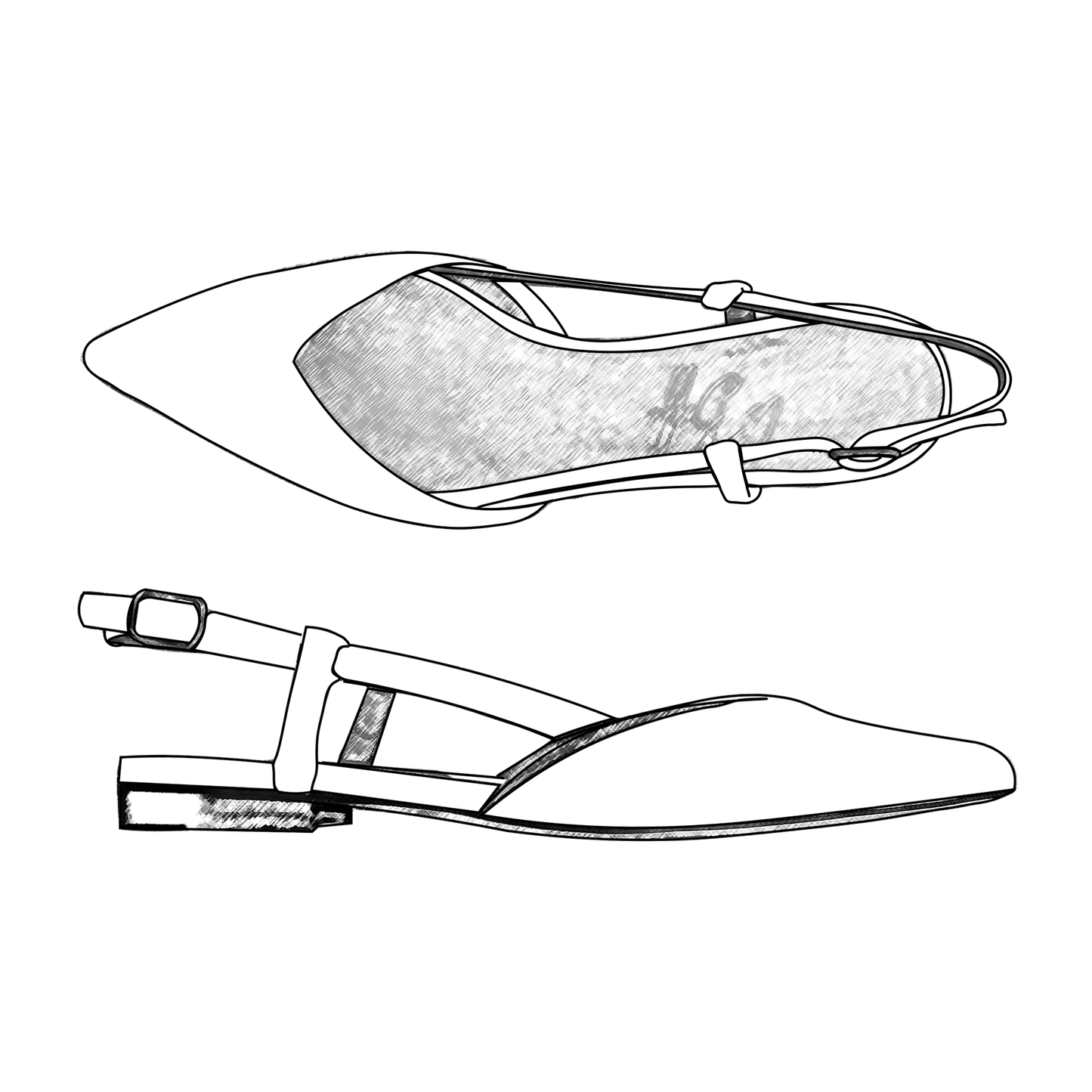 Gaia slingback Bride