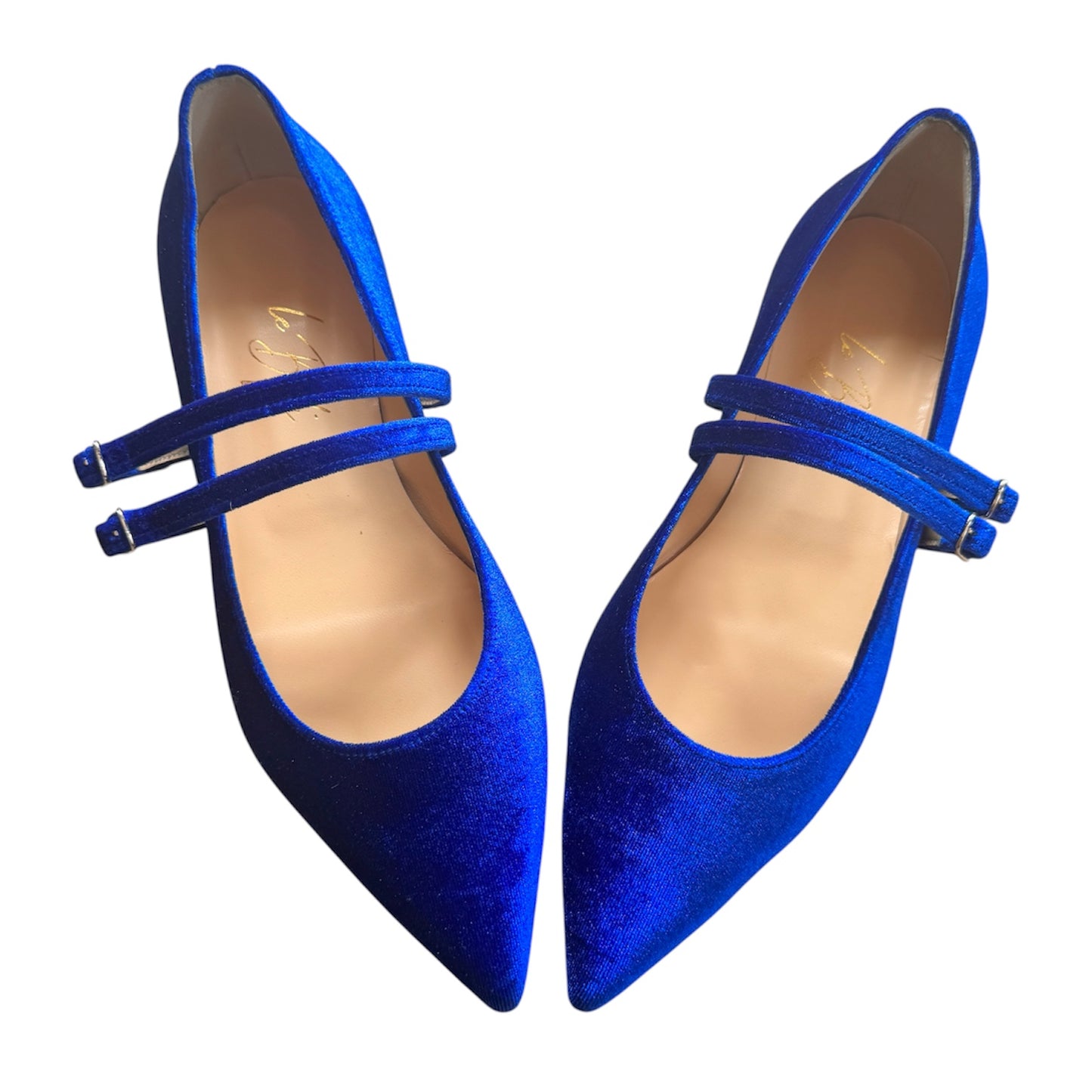 Elisa in velluto bluette