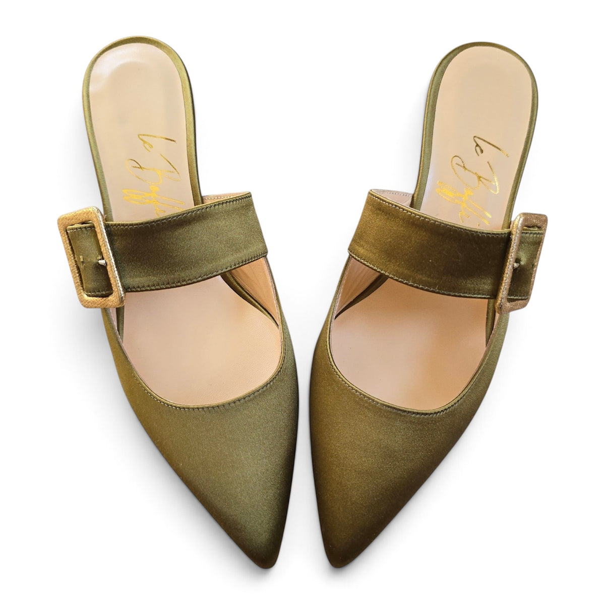 Ginevra Mule 55 in oil satin