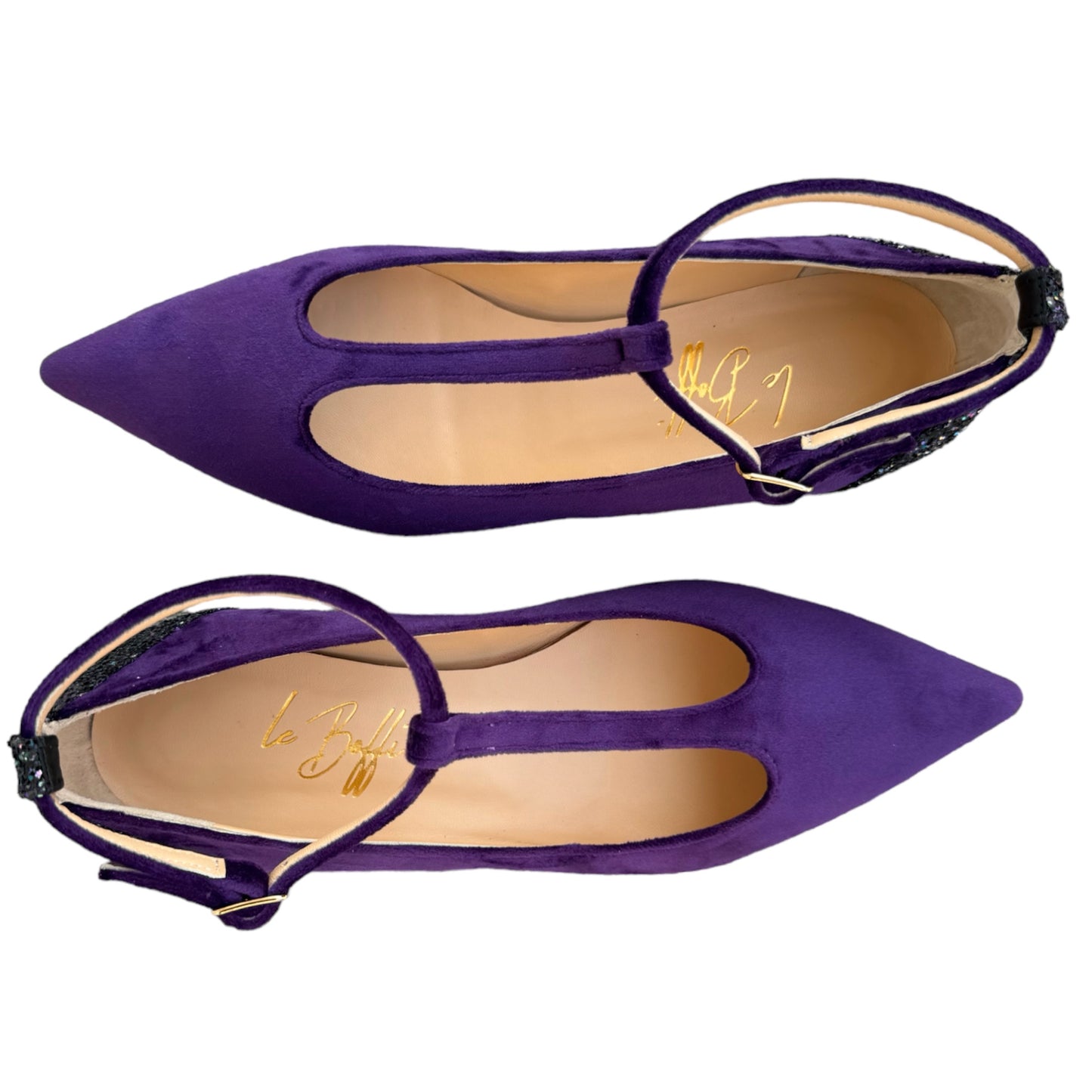 Matilde ballerina in velluto viola