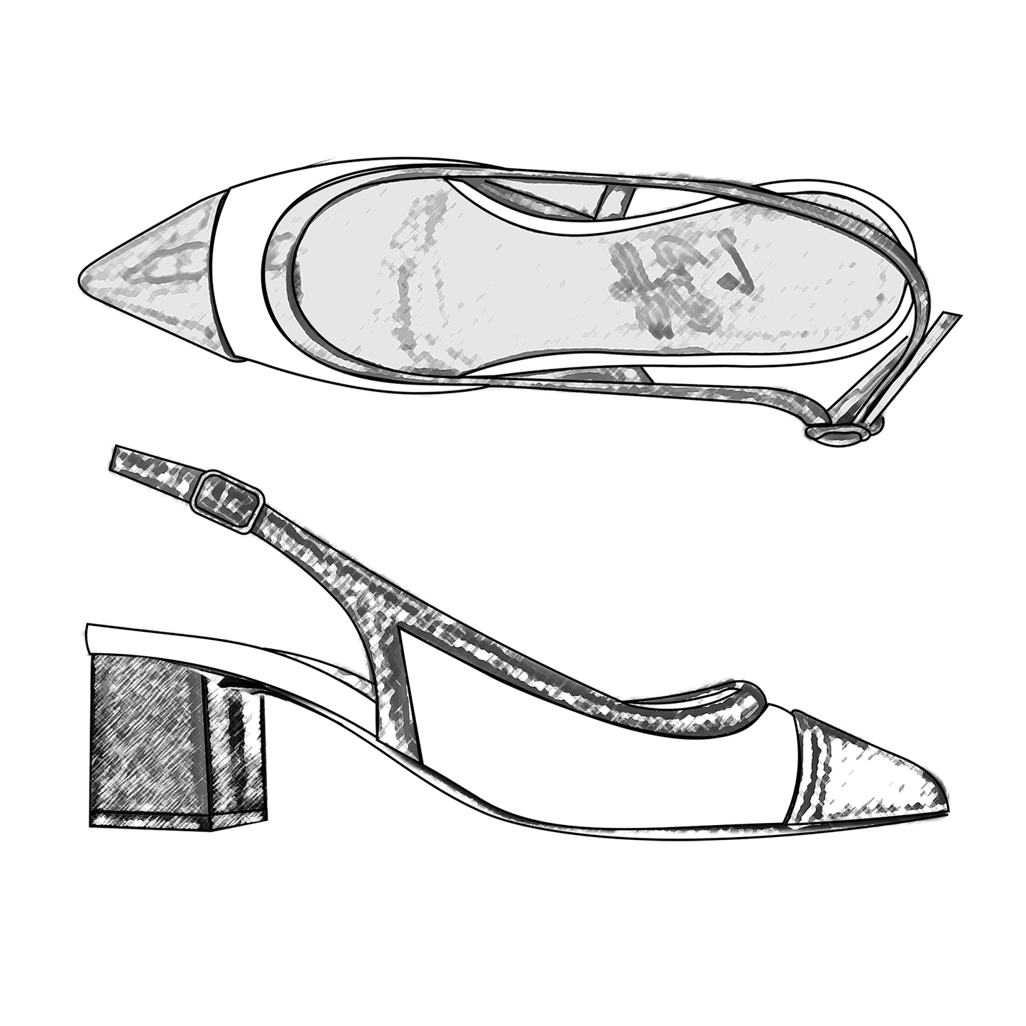 Ida Slingback 55 TOTAL PERSONALIZZATO