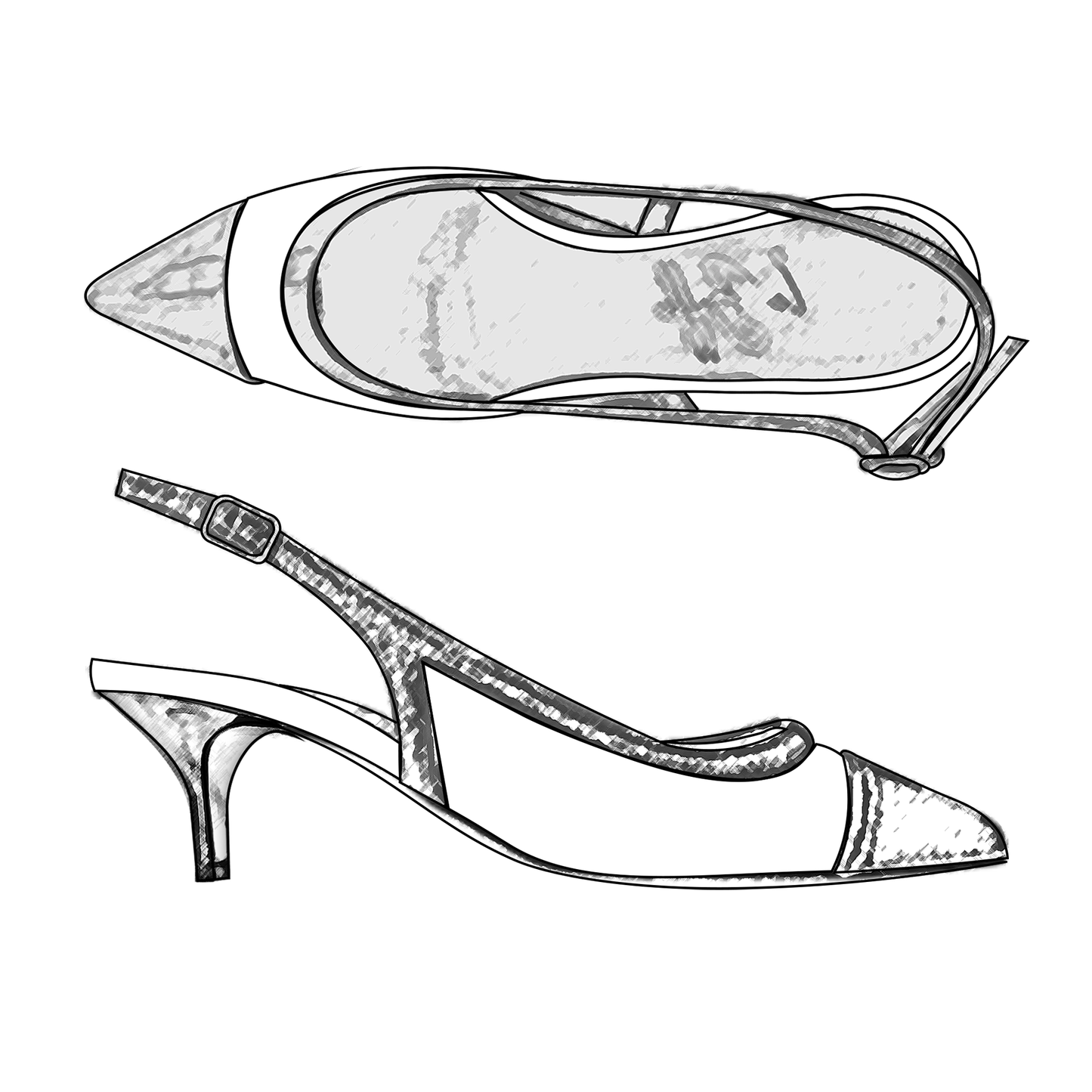 Ida Slingback 55 TOTAL PERSONALIZZATO