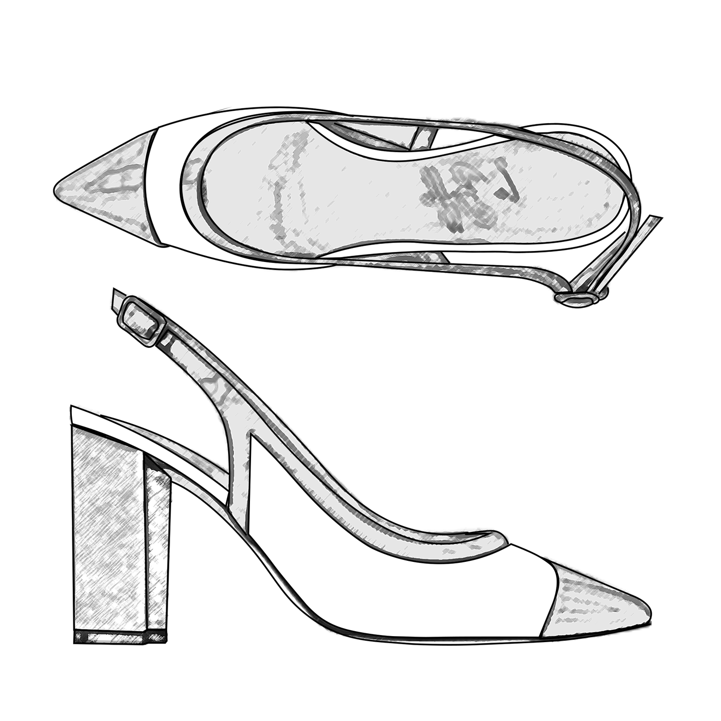 Ida Slingback 85 TOTAL PERSONALIZZATO