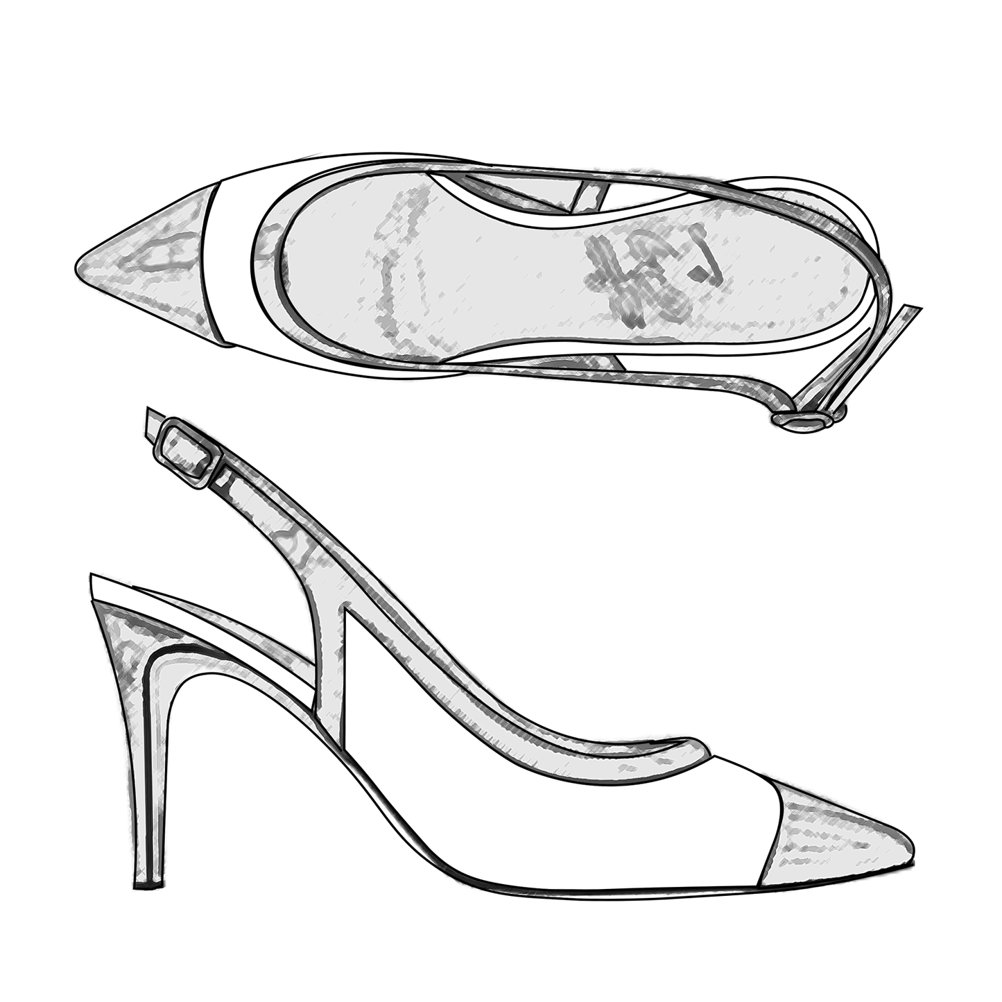 Ida Slingback 85 TOTAL PERSONALIZZATO