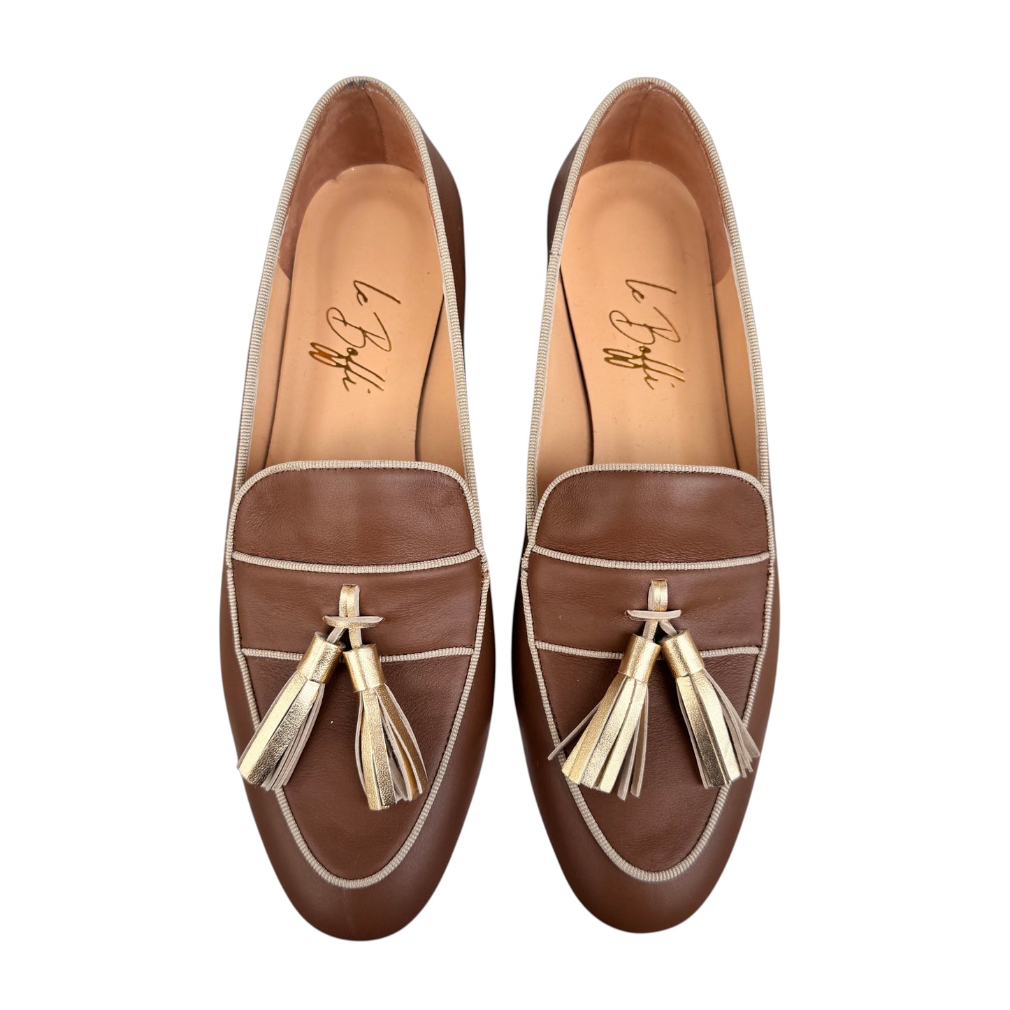 Lavinia in pelle cuoio e oro