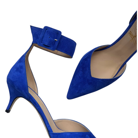 Carlotta 55 in blue suede