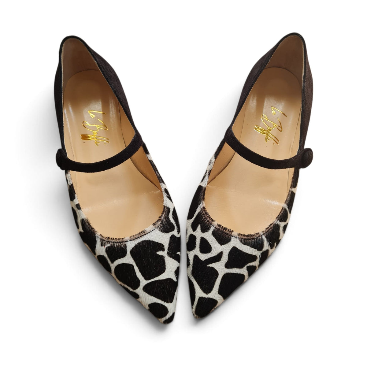 Adele bicolor in cavallino giraffa e nero