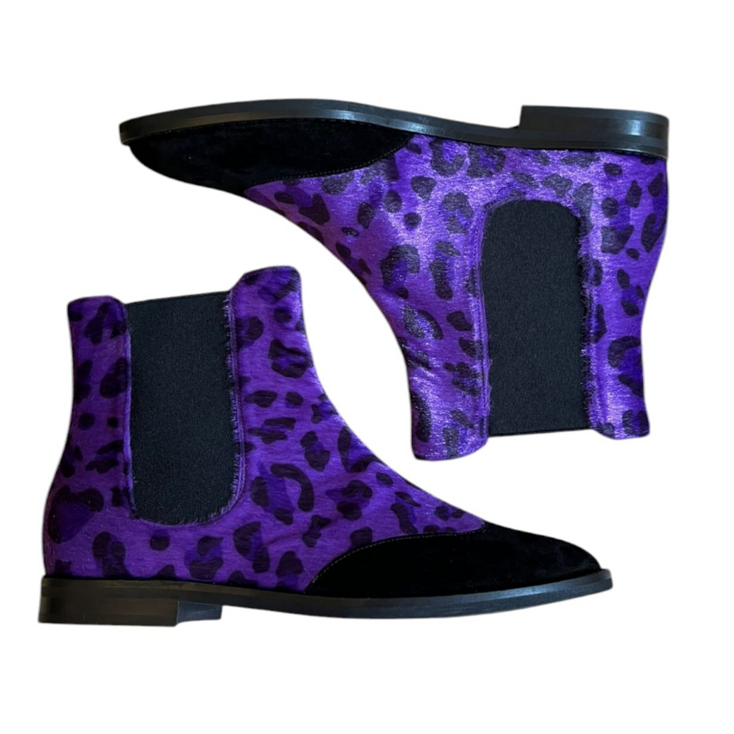 Allegra in cavallino eco viola e camoscio nero