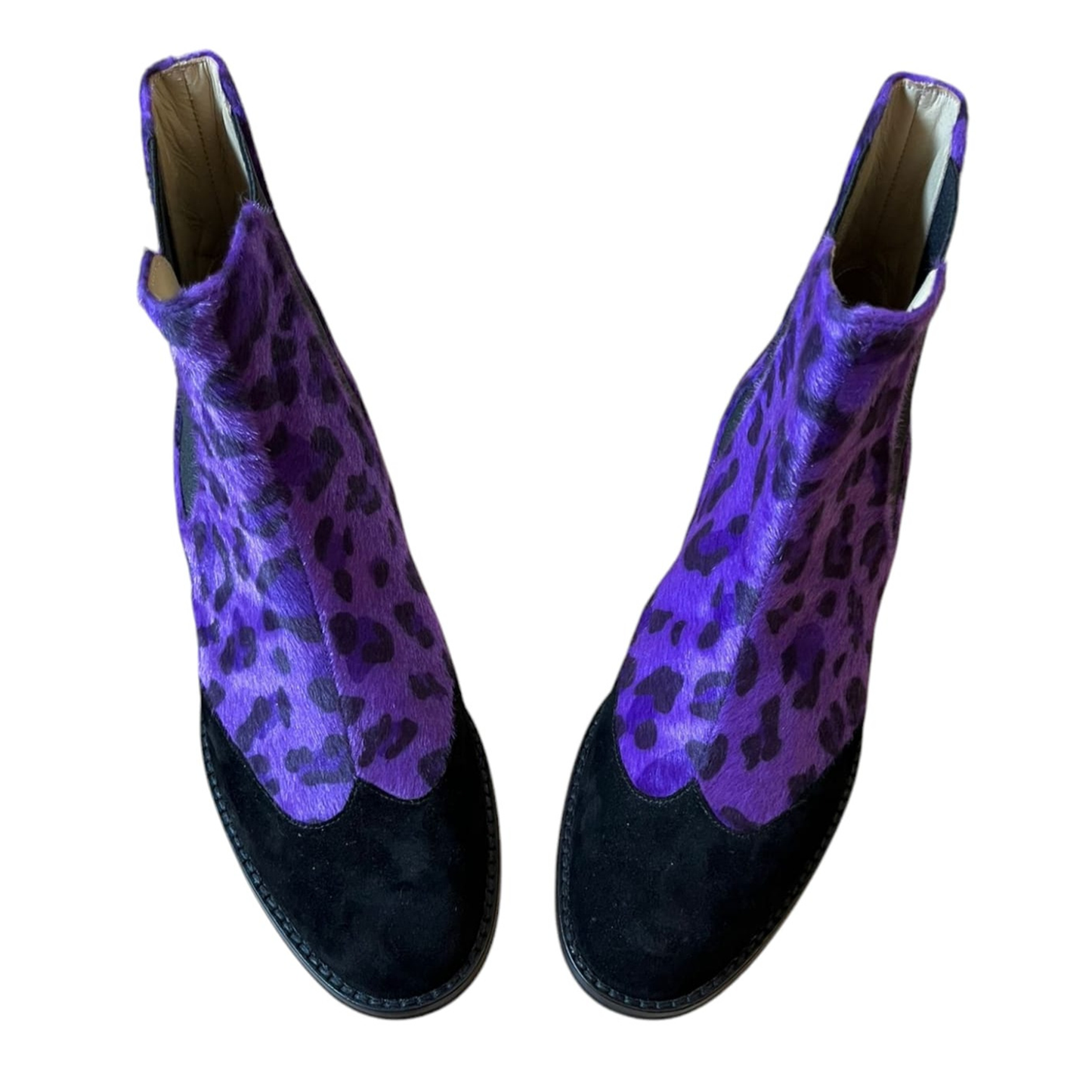 Allegra in cavallino eco viola e camoscio nero