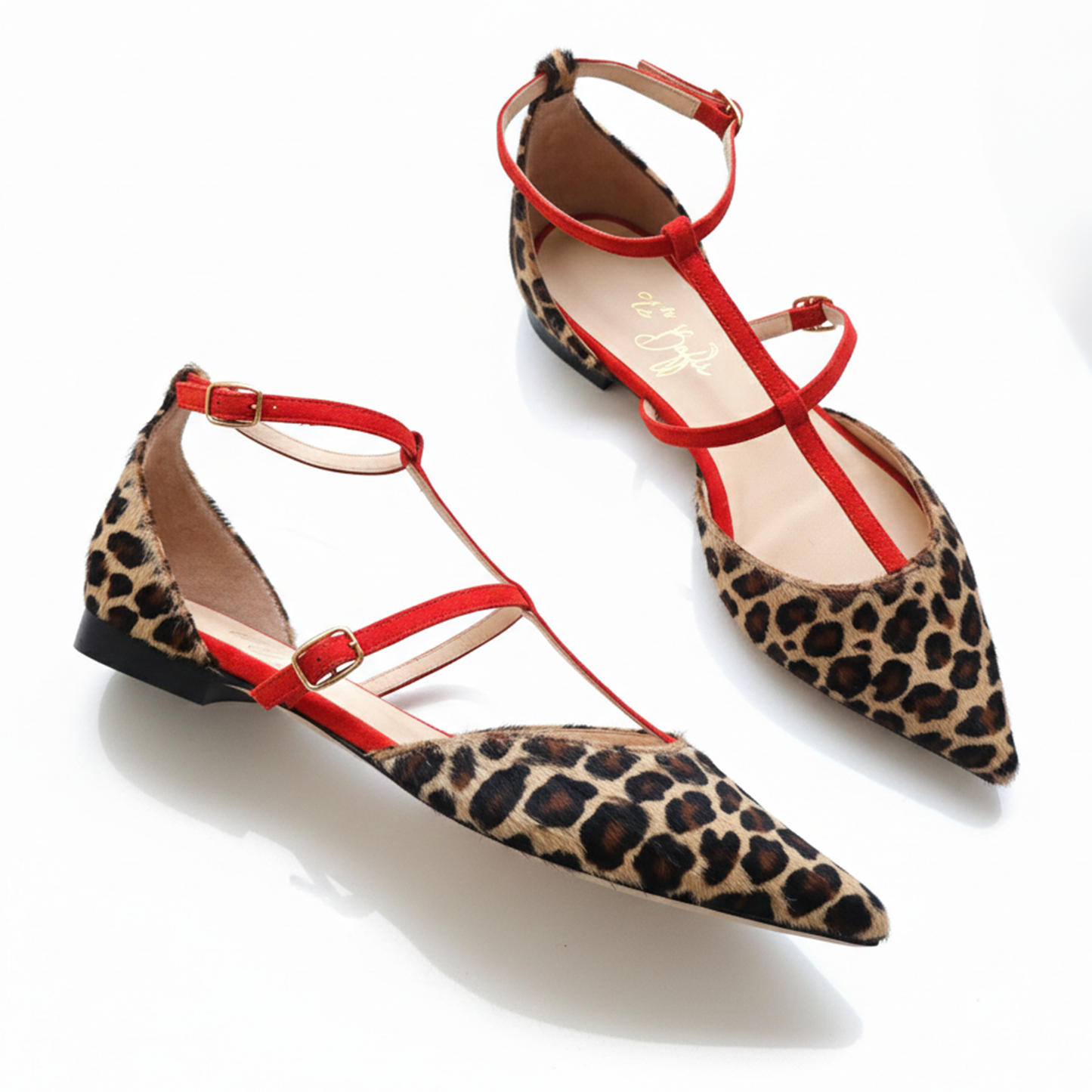 Fiammetta in pony skin and coral suede PRE-ORDER