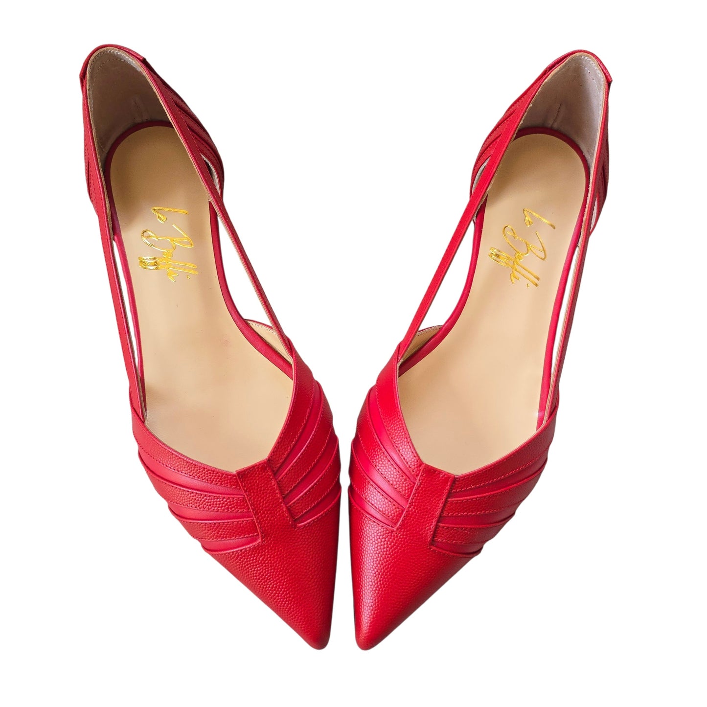 Giorgia in pelle pois rossa