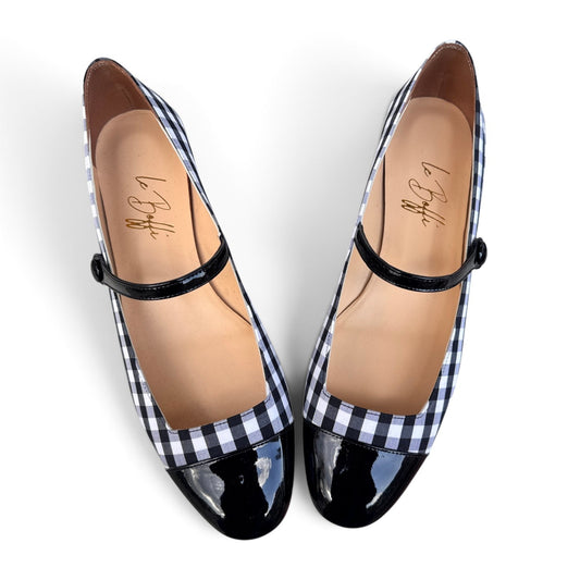 Emma tonda in vichy nero