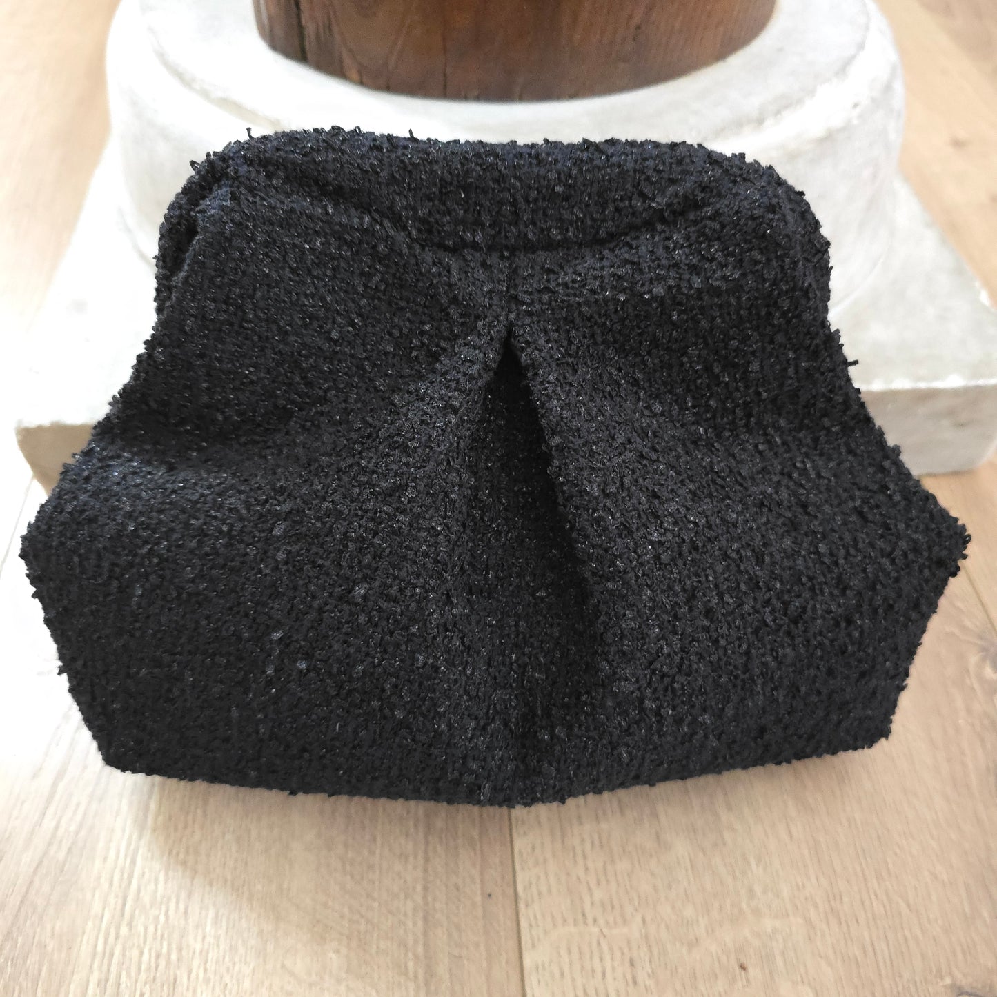 Boffina Bag in bouclè nero