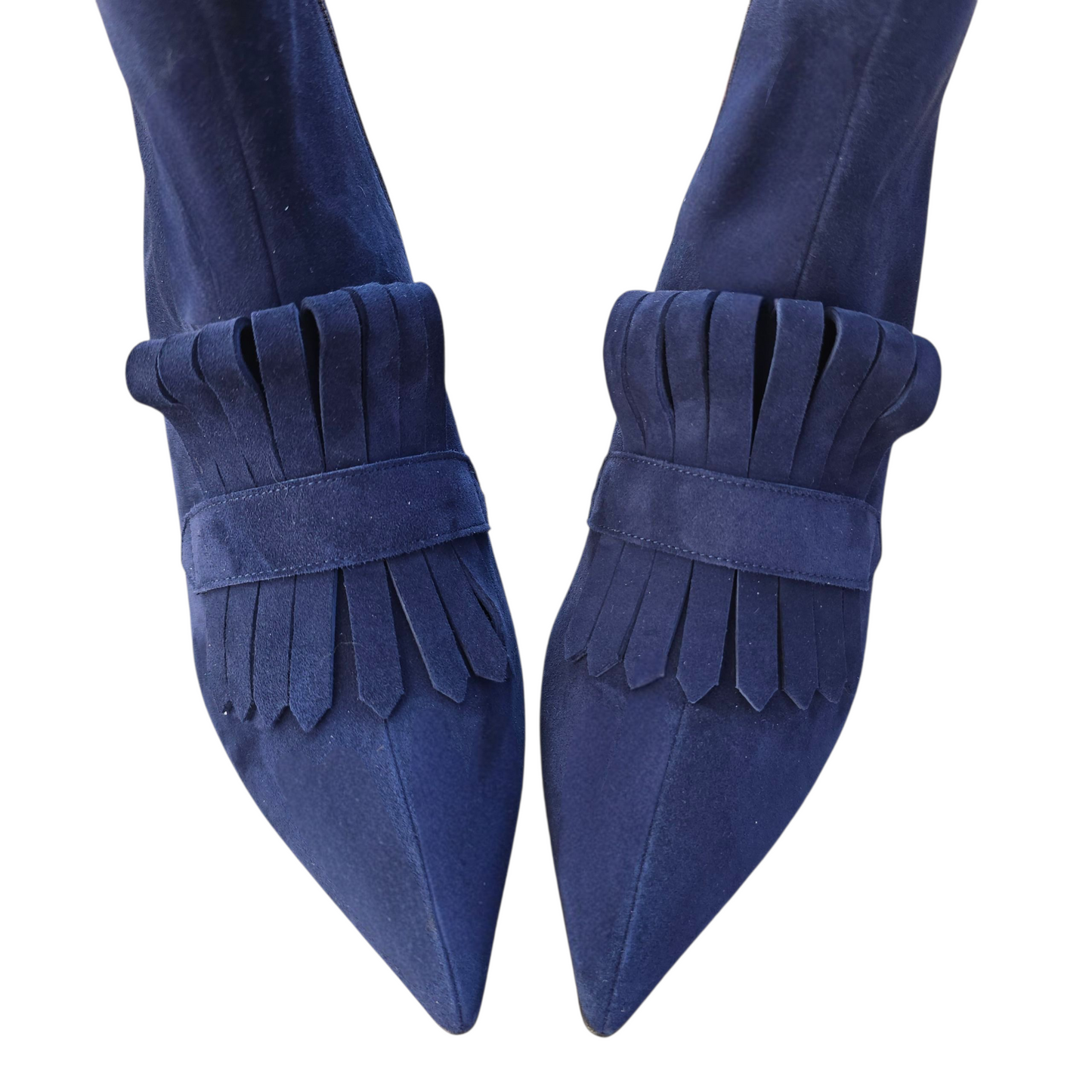 Angelina 55 in camoscio blu