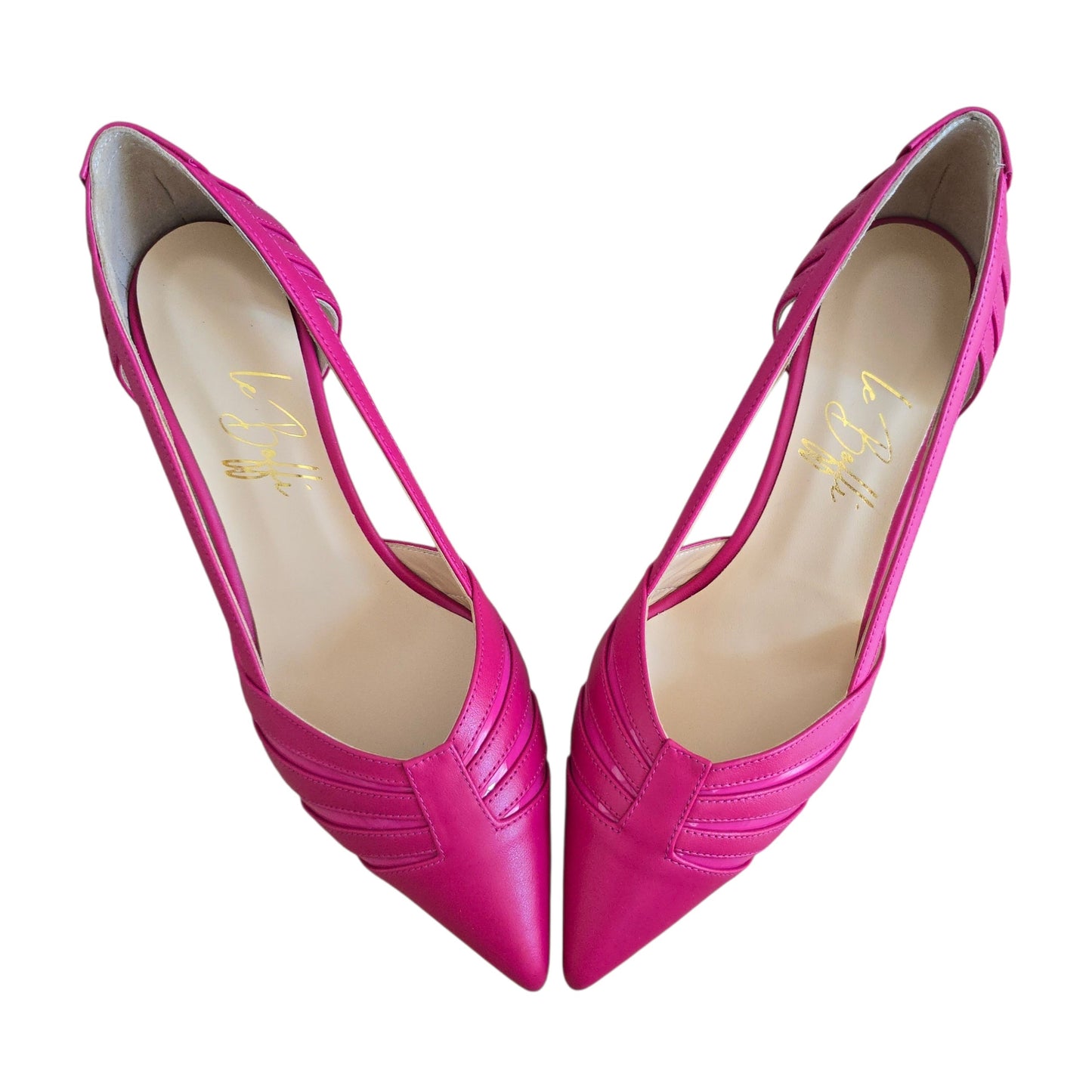 Giorgia 55 in pelle e vernice ultraviolet