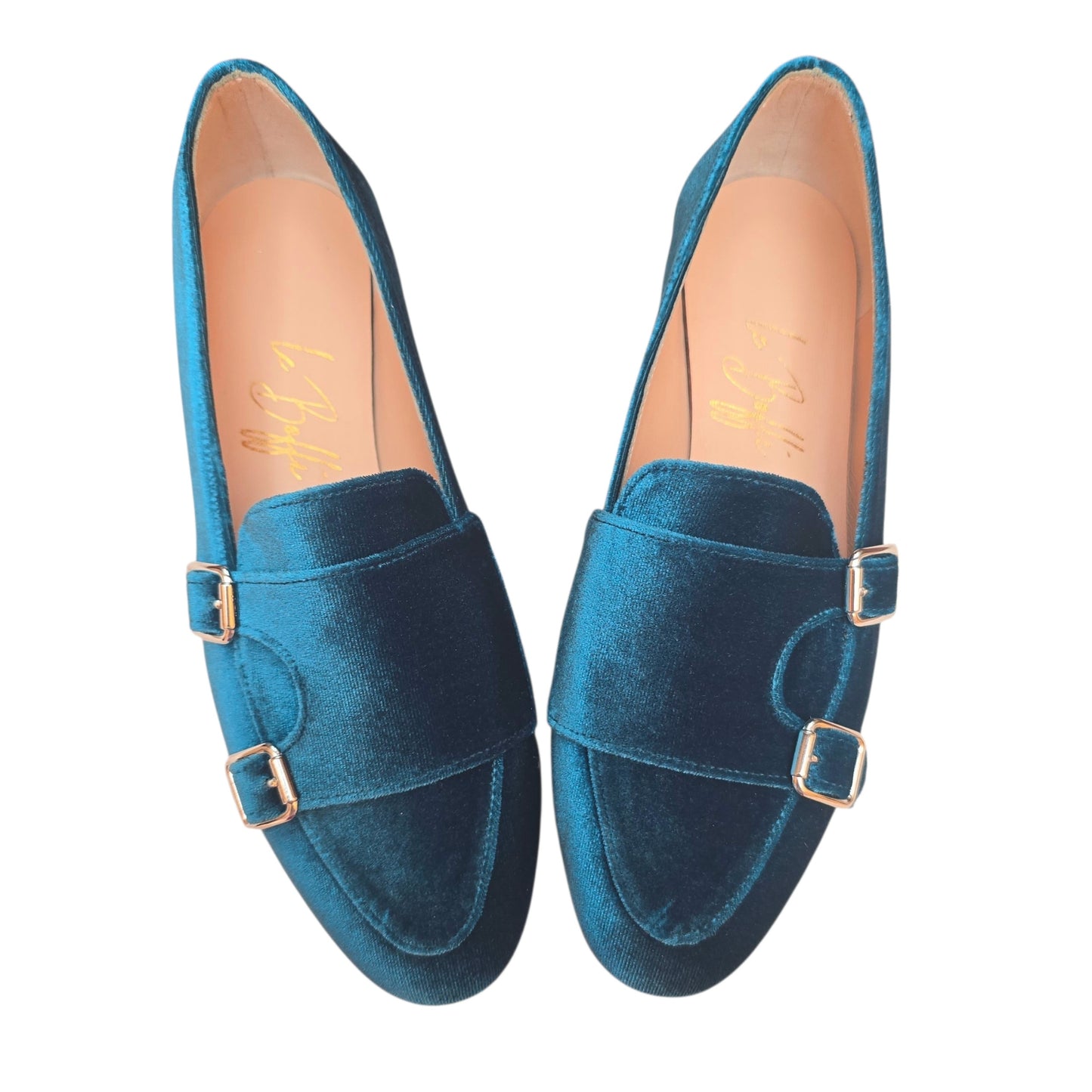 Priscilla in velluto petrolio