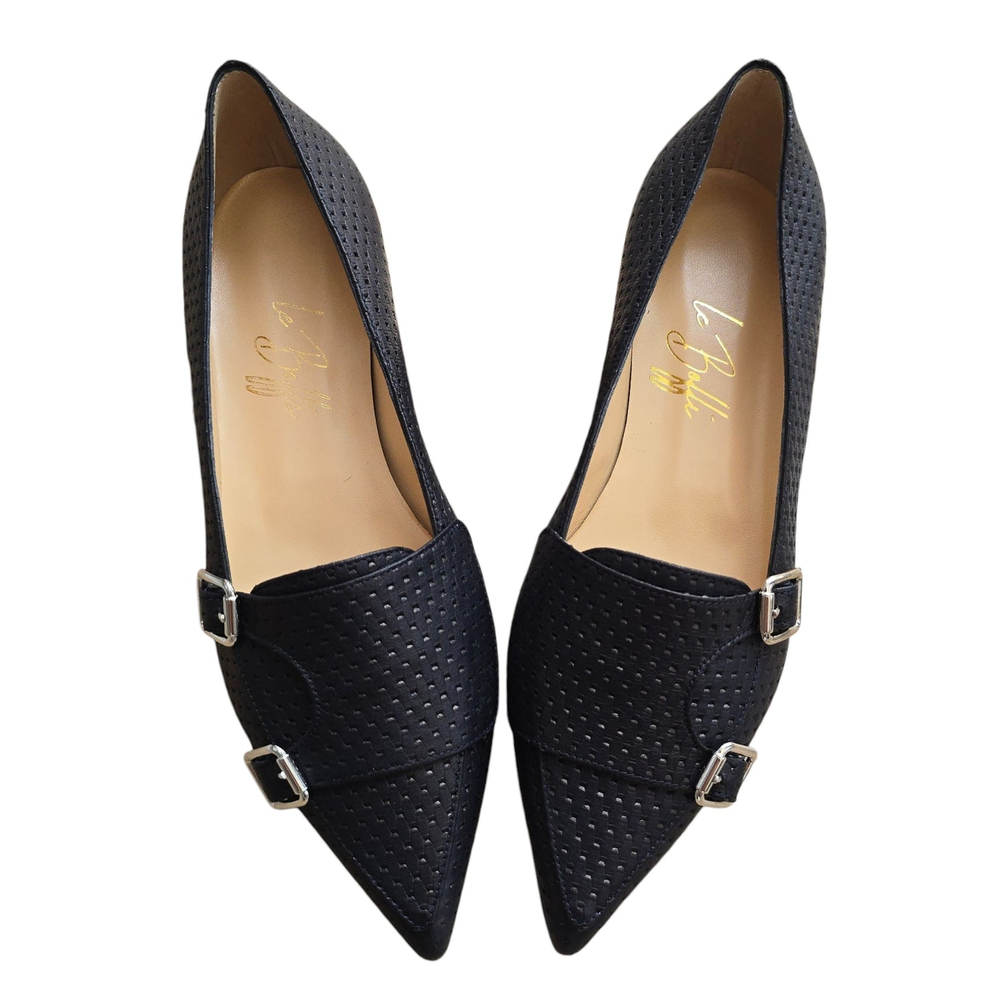 Penelope in pelle lavorata blu notte