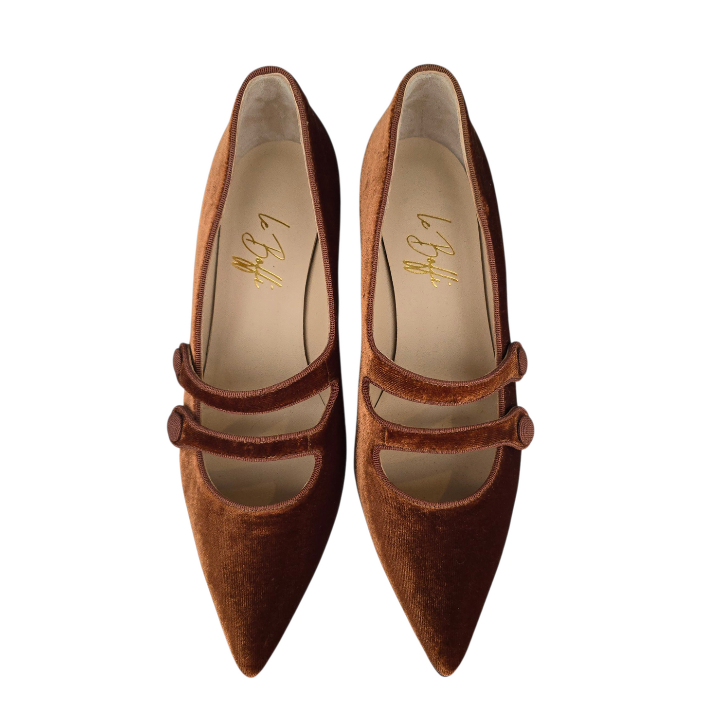 Frida 55 in velluto coccio