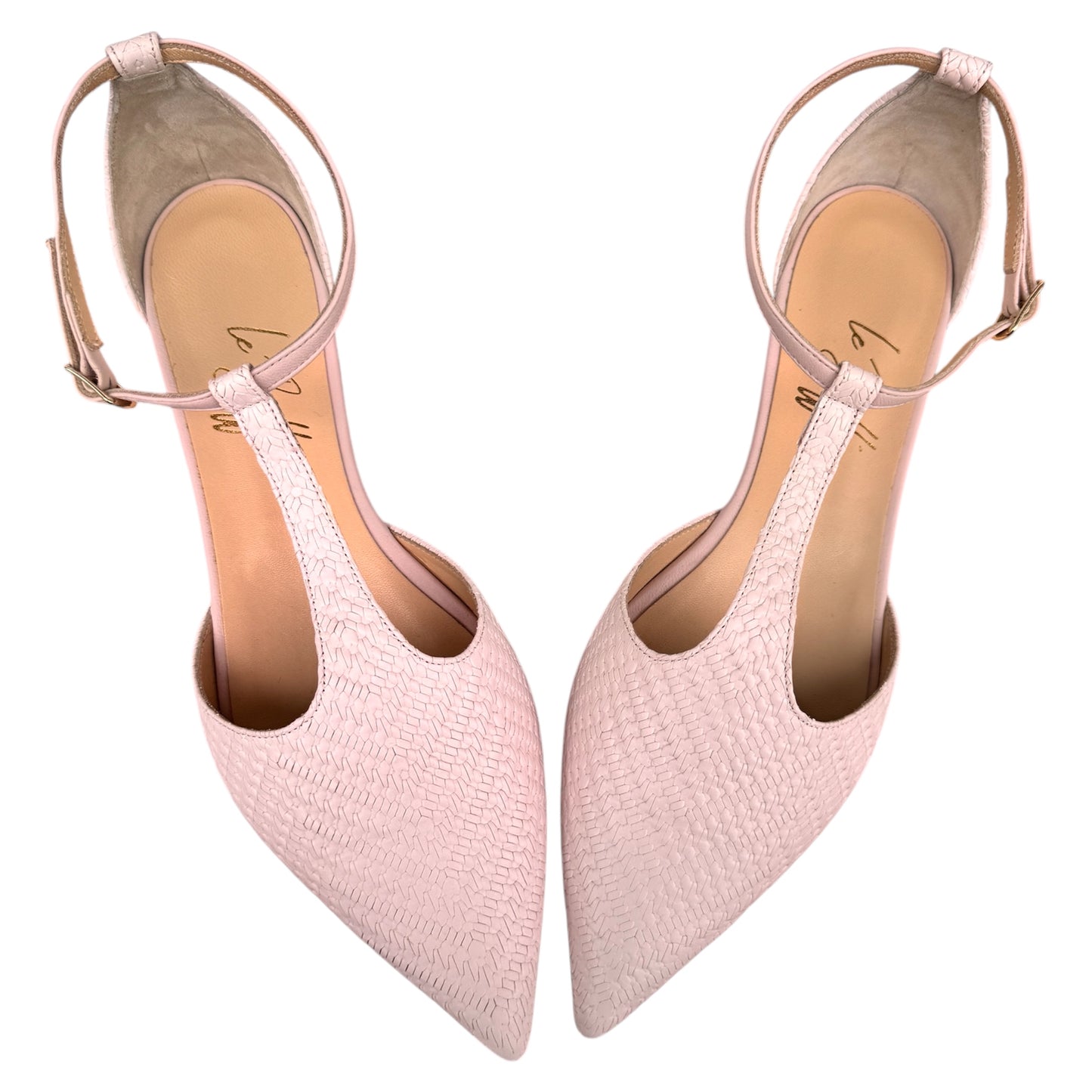 Matilde in pelle spigata rosa