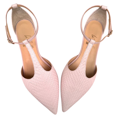 Matilde in pelle spigata rosa