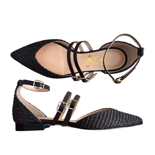 Ottavia in rafia marrone