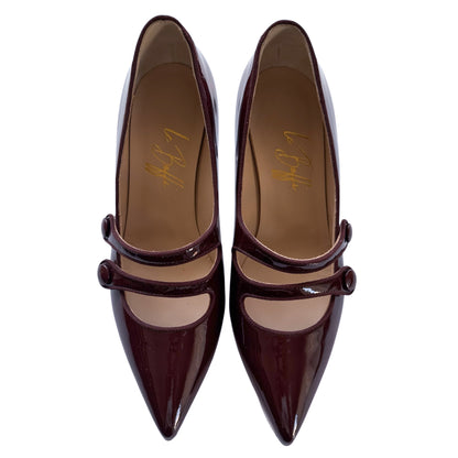 Frida 55 in vernice bordeaux