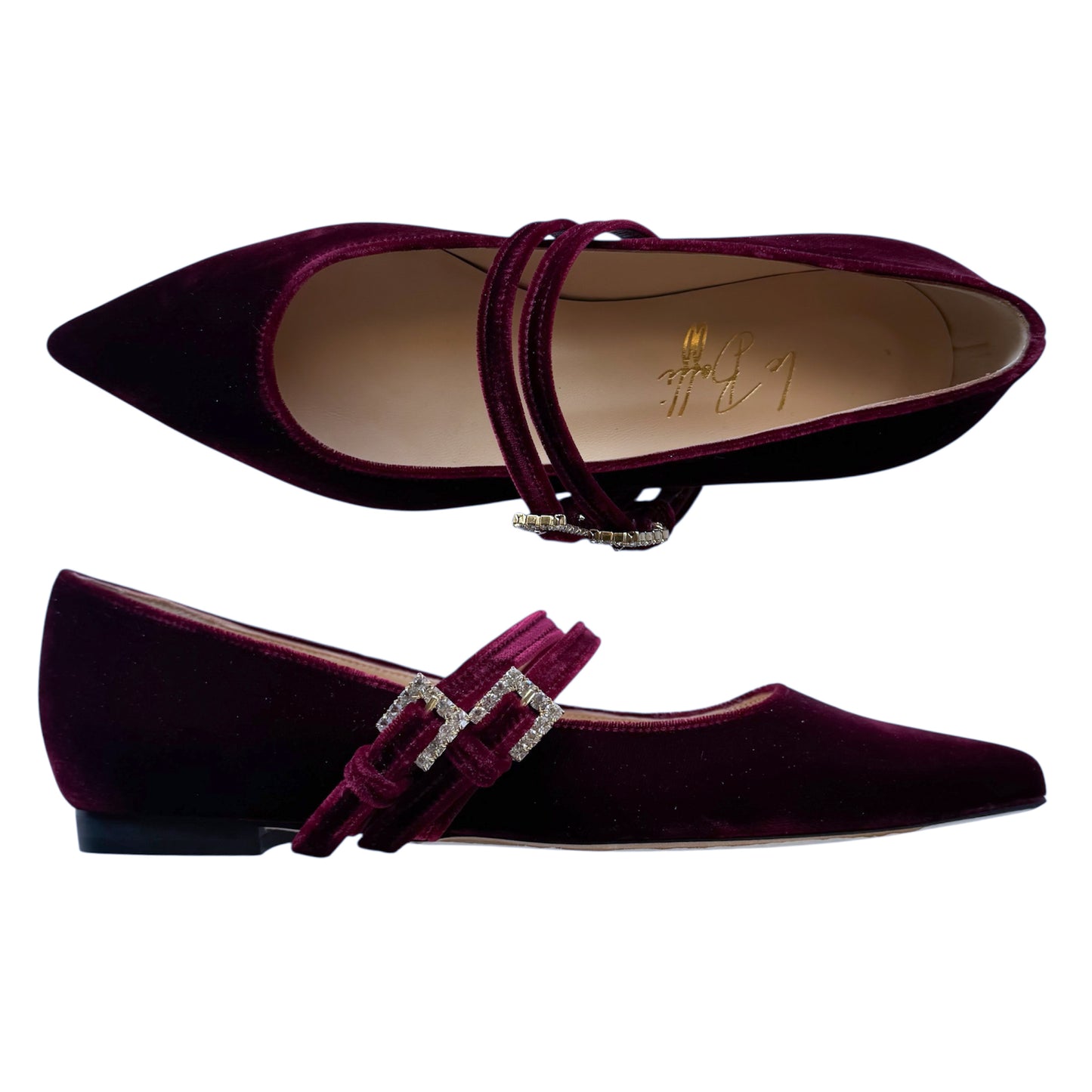 Elisa in velluto bordeaux gioiello