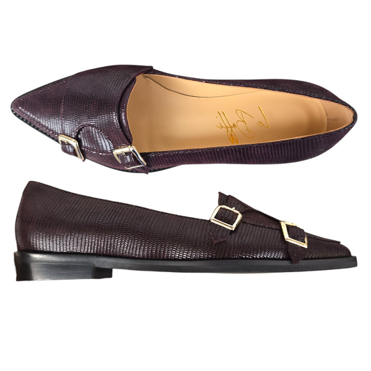 Penelope in rettile bordeaux