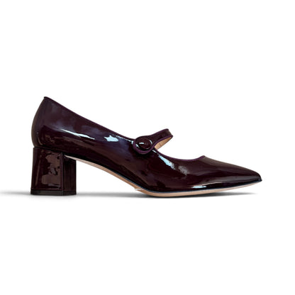 Adele 55 in vernice bordeaux