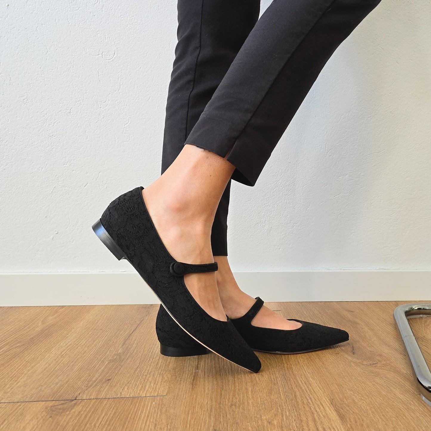 ELISA BALLERINA in leopard velvet