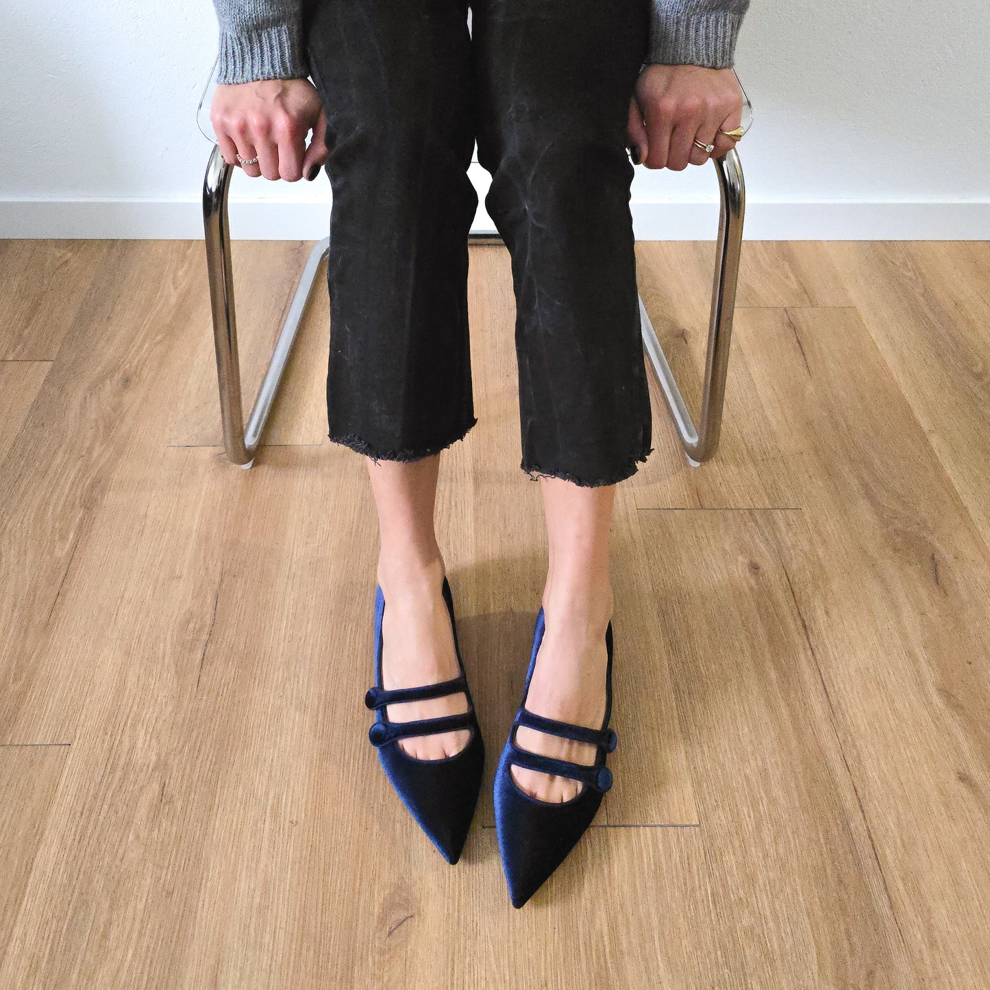 Frida in velluto blu