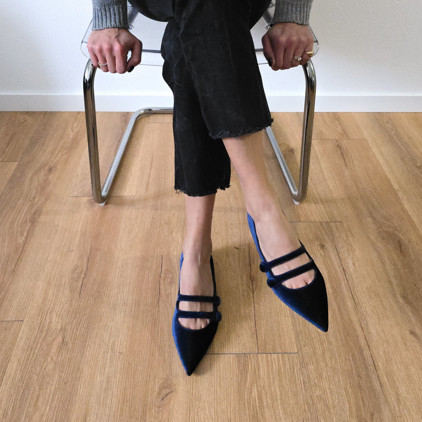 Frida in velluto blu