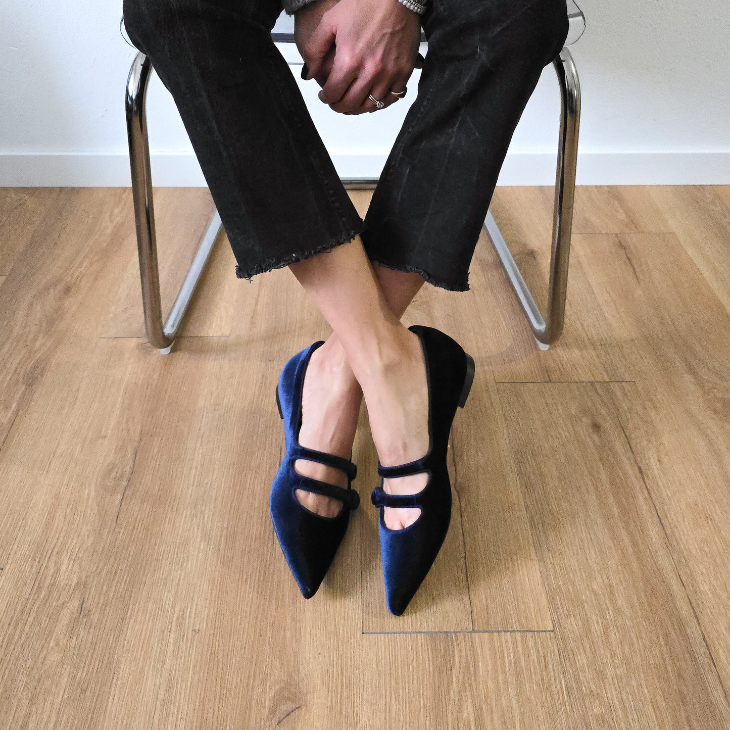 Frida in velluto blu