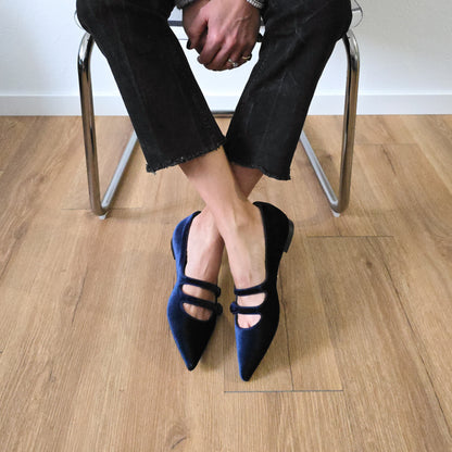 Frida in velluto blu