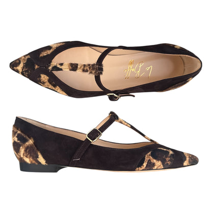 Vittoria in cavallino e camoscio marrone