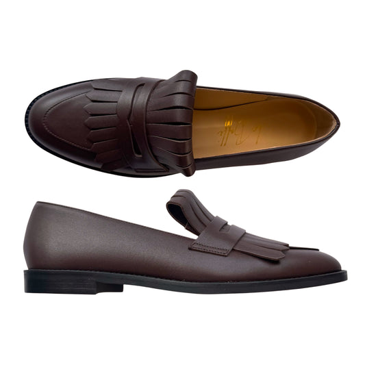 Nina in pelle marrone