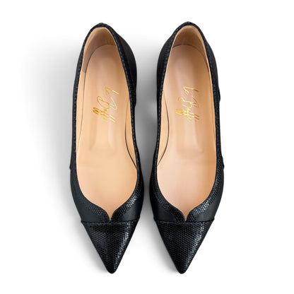 Rachele in pelle nera | Limited Edition