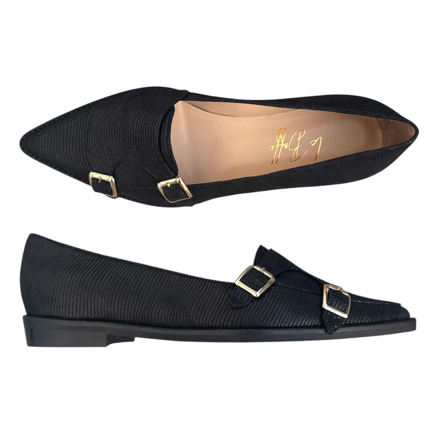 Penelope in serpente glitterato nero