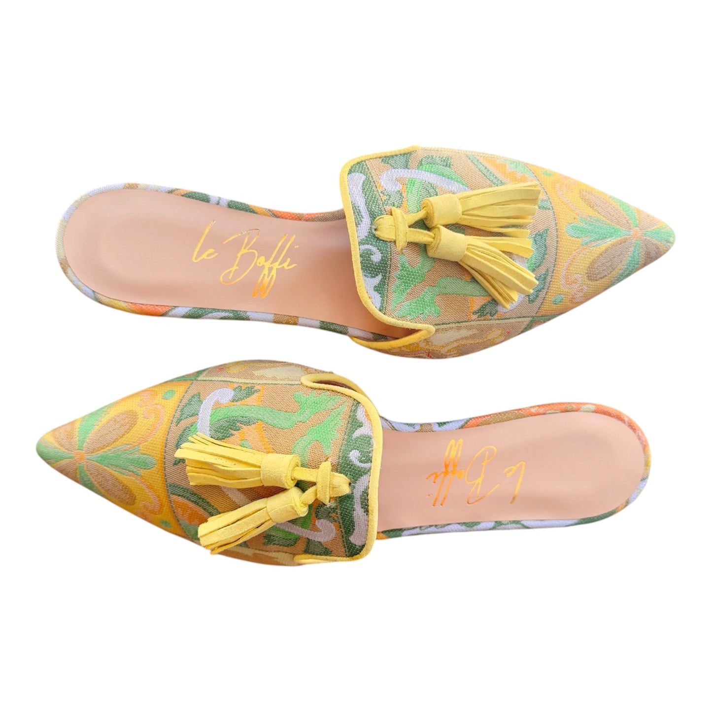 Agata mule mattonelle gialle