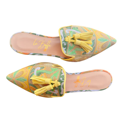 Agata mule mattonelle gialle