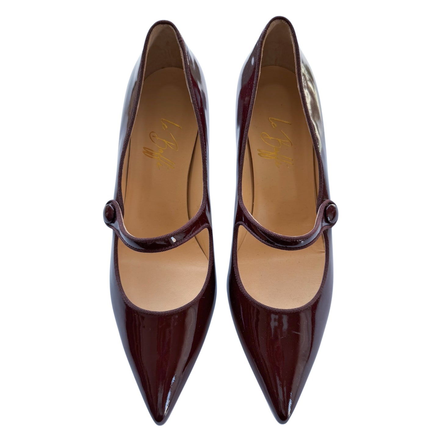 Adele 55 in vernice bordeaux