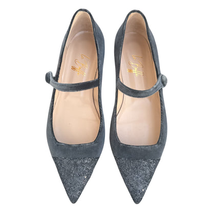 Emma in velluto e glitter cemento