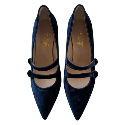 Frida 55 in velluto blu notte