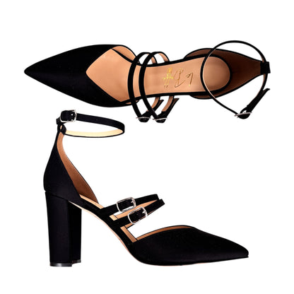 Ottavia 85 in raso nero